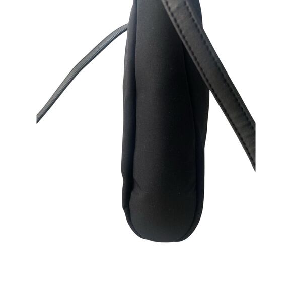 Vintage Donna Karan NY Leather/Rayon Small Shoulder Bag Lightweight - Picture 8 of 8